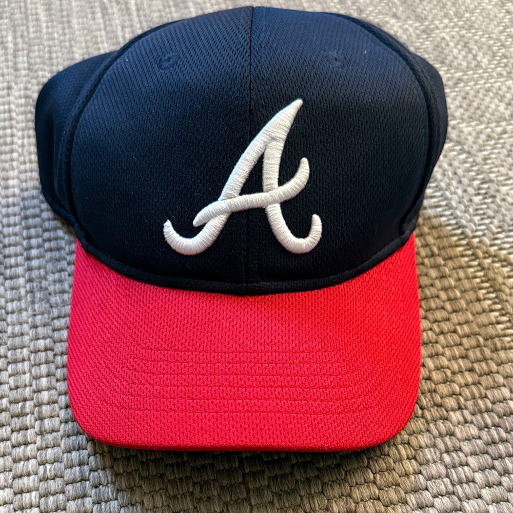 Kids Atlanta A-Logo Baseball Cap - Navy and Red